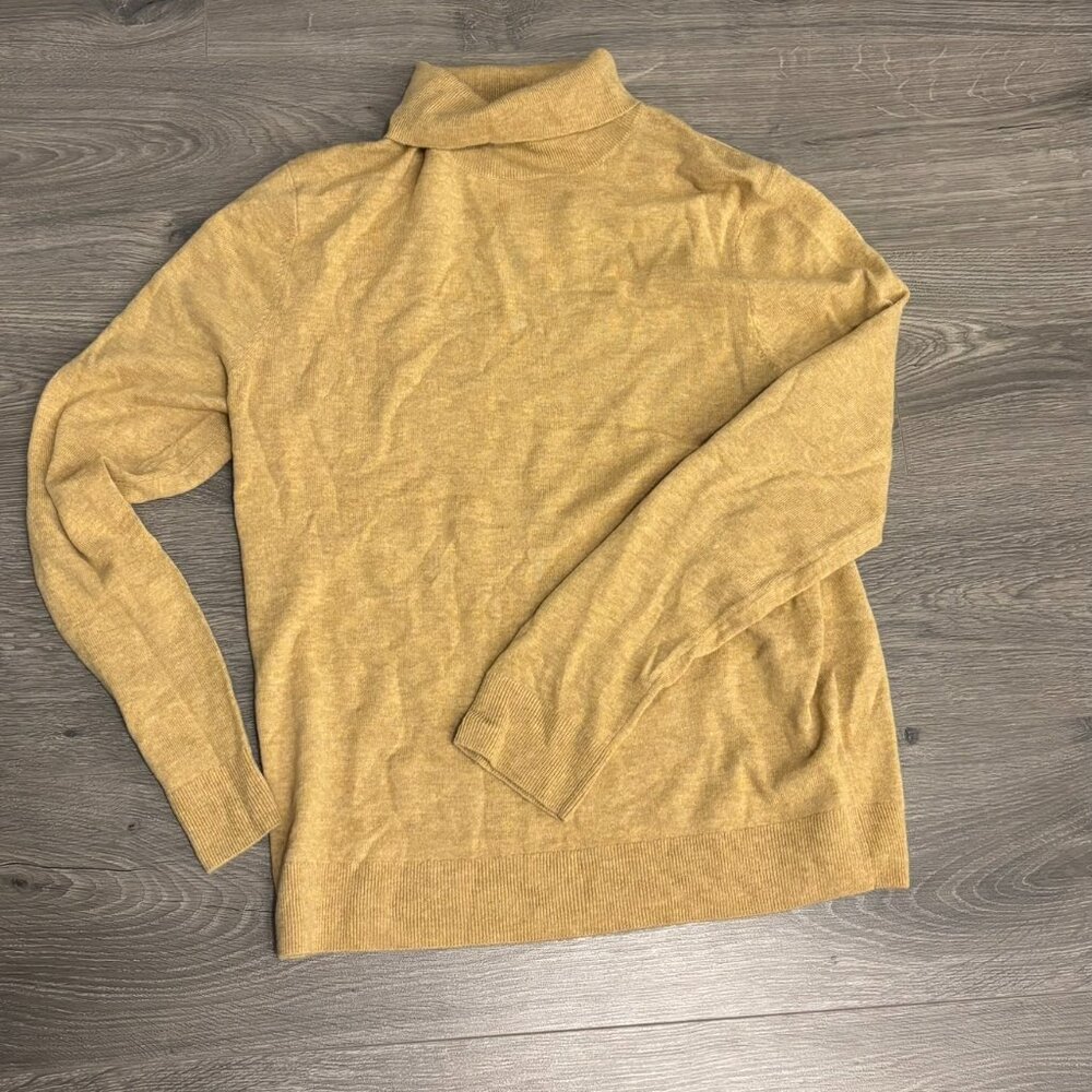 COS Wool Yak Blend Turtleneck Sweater (Camel / Size L)